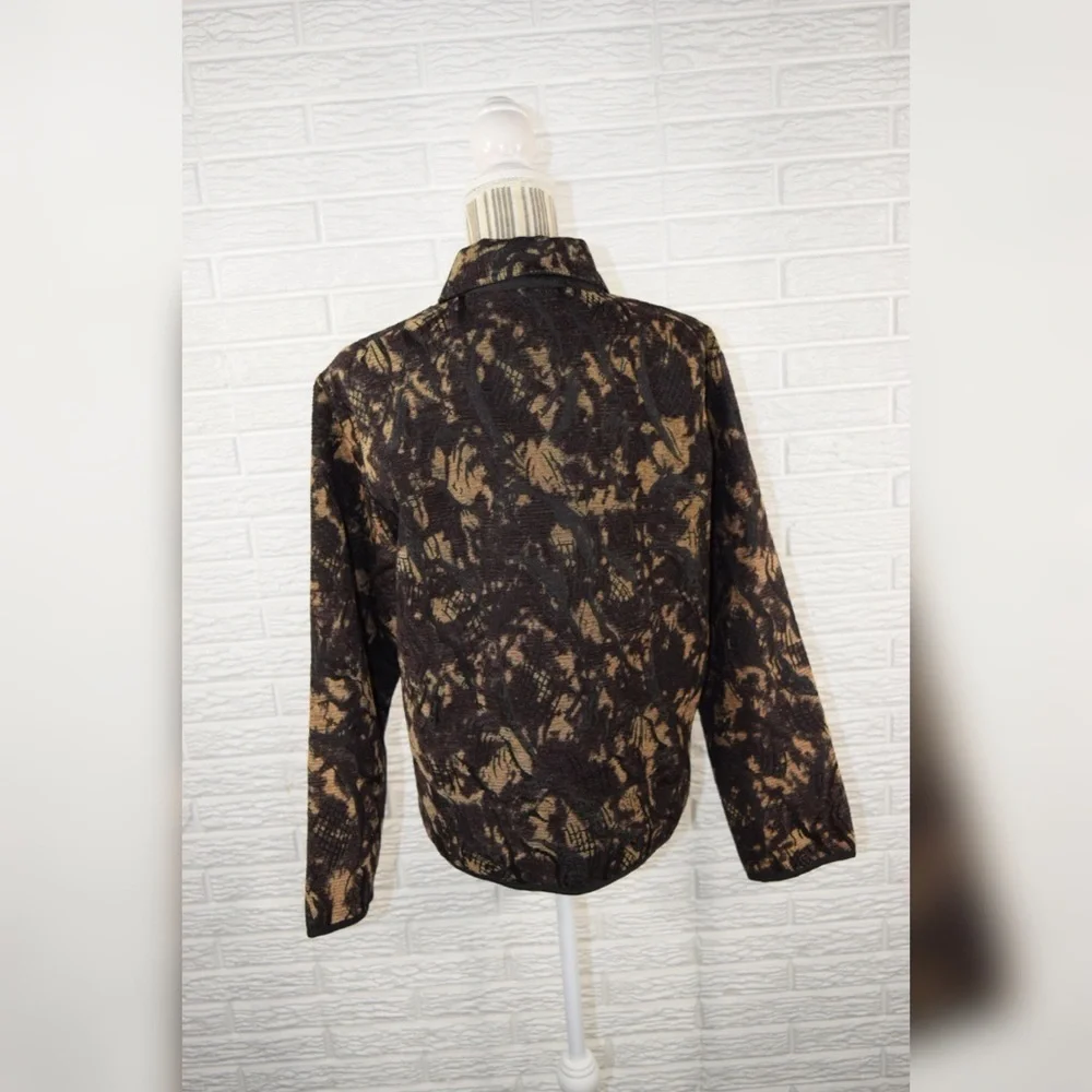 Vintage Keren Hart Brown & Black Patterned Jacket - Picture 7 of 7